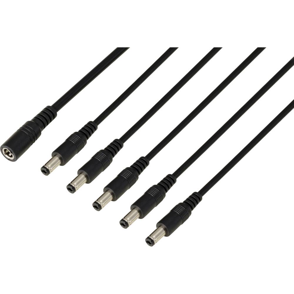 TRU COMPONENTS DC-connector Bus - Stekker 5.5 mm 2.1 mm 41.2 cm 1 stuk(s)
