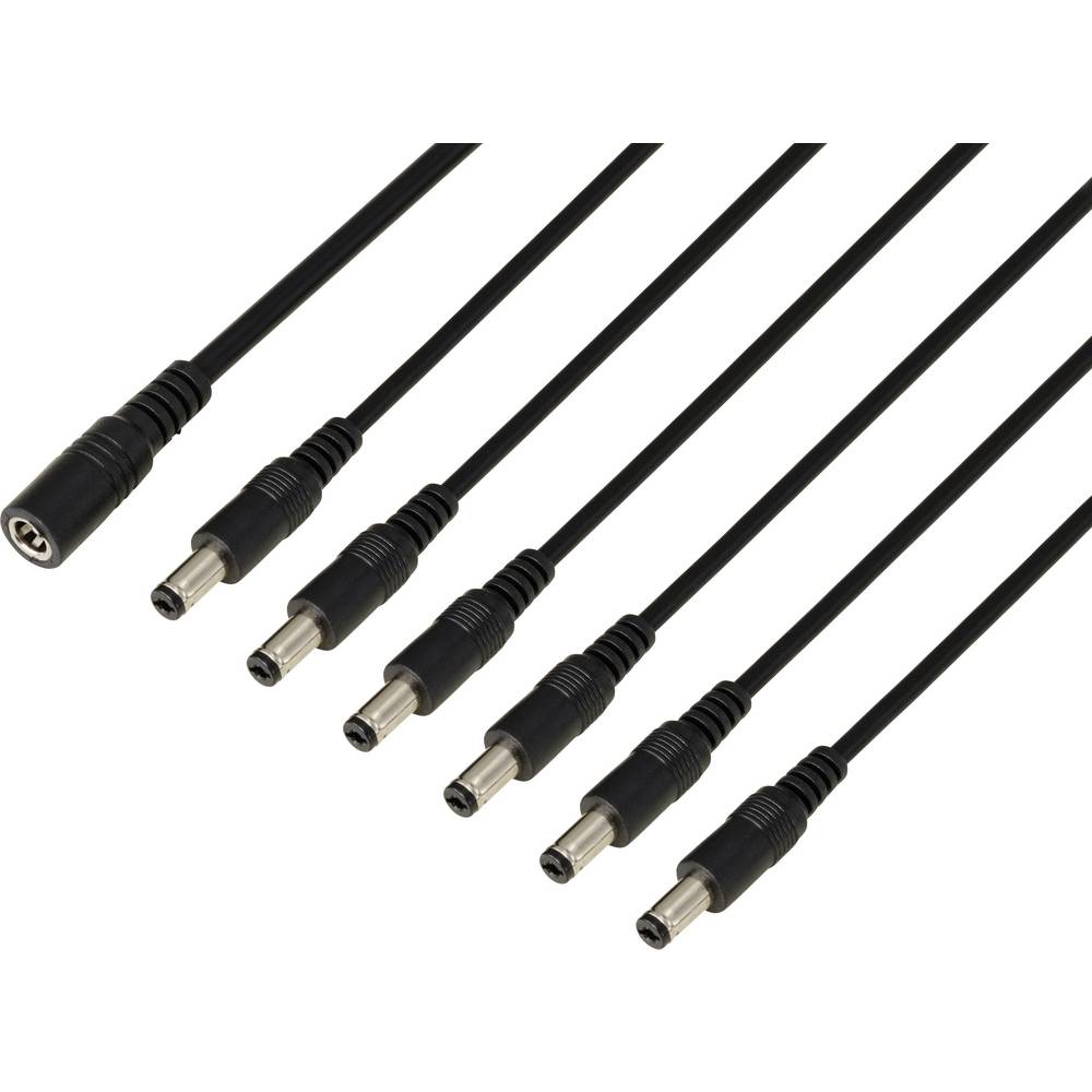 TRU COMPONENTS DC-connector Bus - Stekker 5.5 mm 2.1 mm 41.2 cm 1 stuk(s)