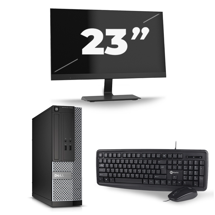 Dell Optiplex 3020 SFF - Intel Core i3-4e Generatie - 8GB RAM - 256GB SSD - Windows 10 + 1x 23 inch Monitor