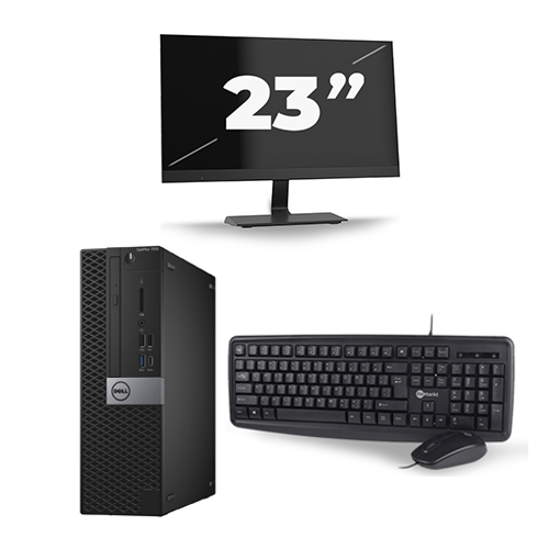 Dell Optiplex 7040 USFF - Intel Core i3-6e Generatie - 8GB RAM - 256GB SSD - Windows 11 + 1x 23 inch Monitor
