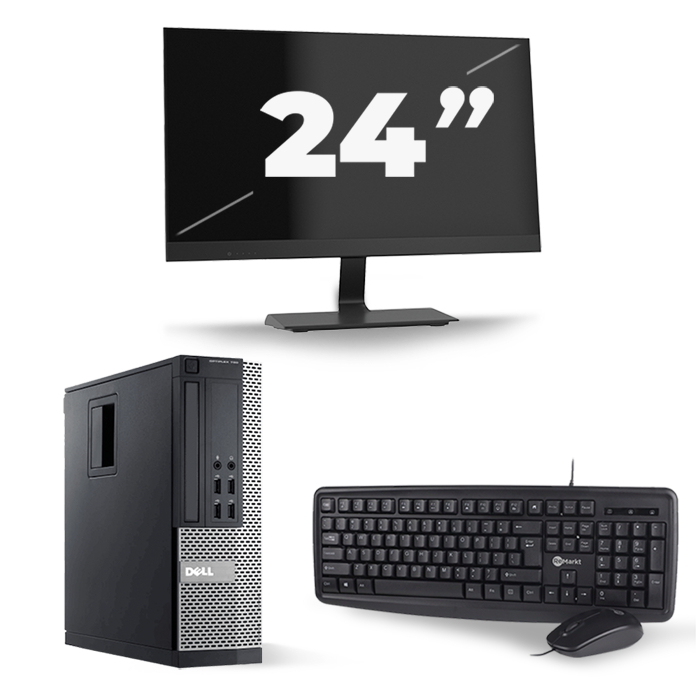 Dell Optiplex 790 SFF - Intel Core i3-2e Generatie - 8GB RAM - 256GB SSD - Windows 10 + 1x 24 inch Monitor