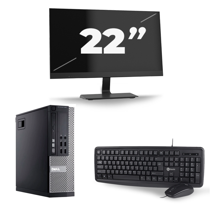Dell Optiplex 990 SFF - Intel Core i3-2e Generatie - 8GB RAM - 256GB SSD - Windows 10 + 1x 22 inch Monitor
