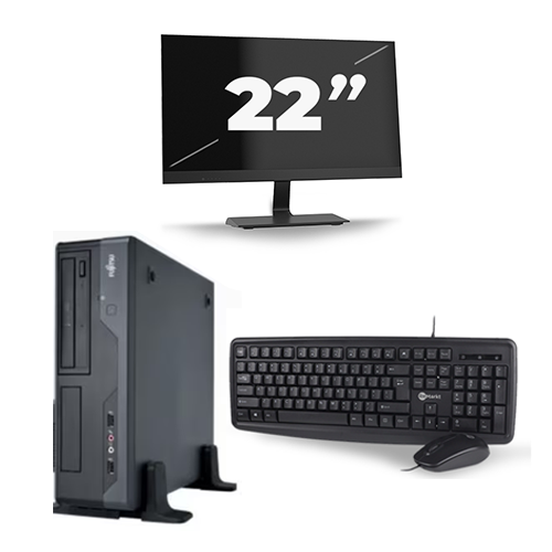 Fujitsu Esprimo E400 SFF - Intel Core i3-3e Generatie - 8GB RAM - 256GB SSD - Windows 10 + 1x 22 inch Monitor