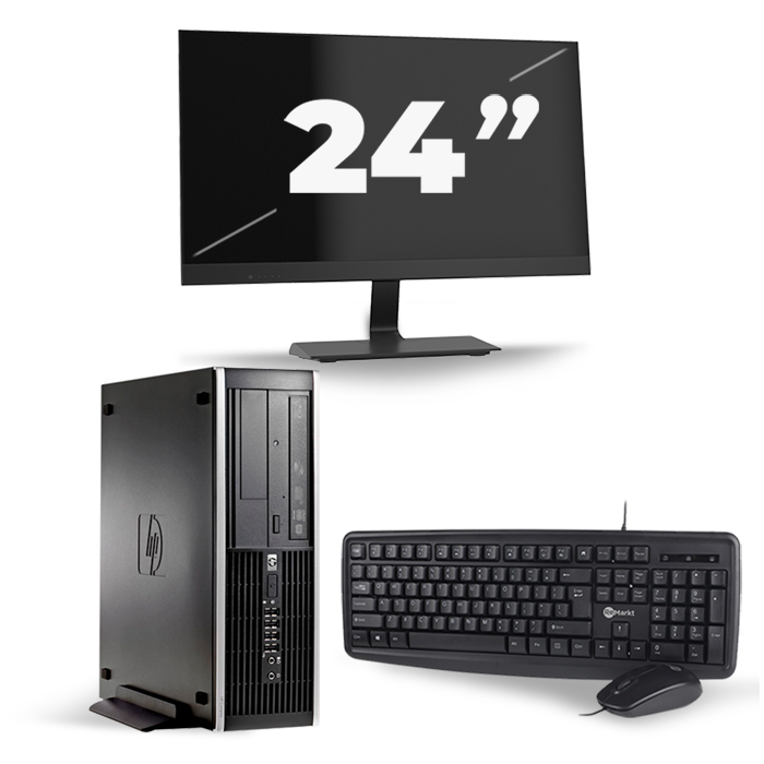 HP Compaq 8100 Elite SFF - Intel Core i3-1e Generatie - 8GB RAM - 256GB SSD - Windows 10 + 1x 24 inch Monitor