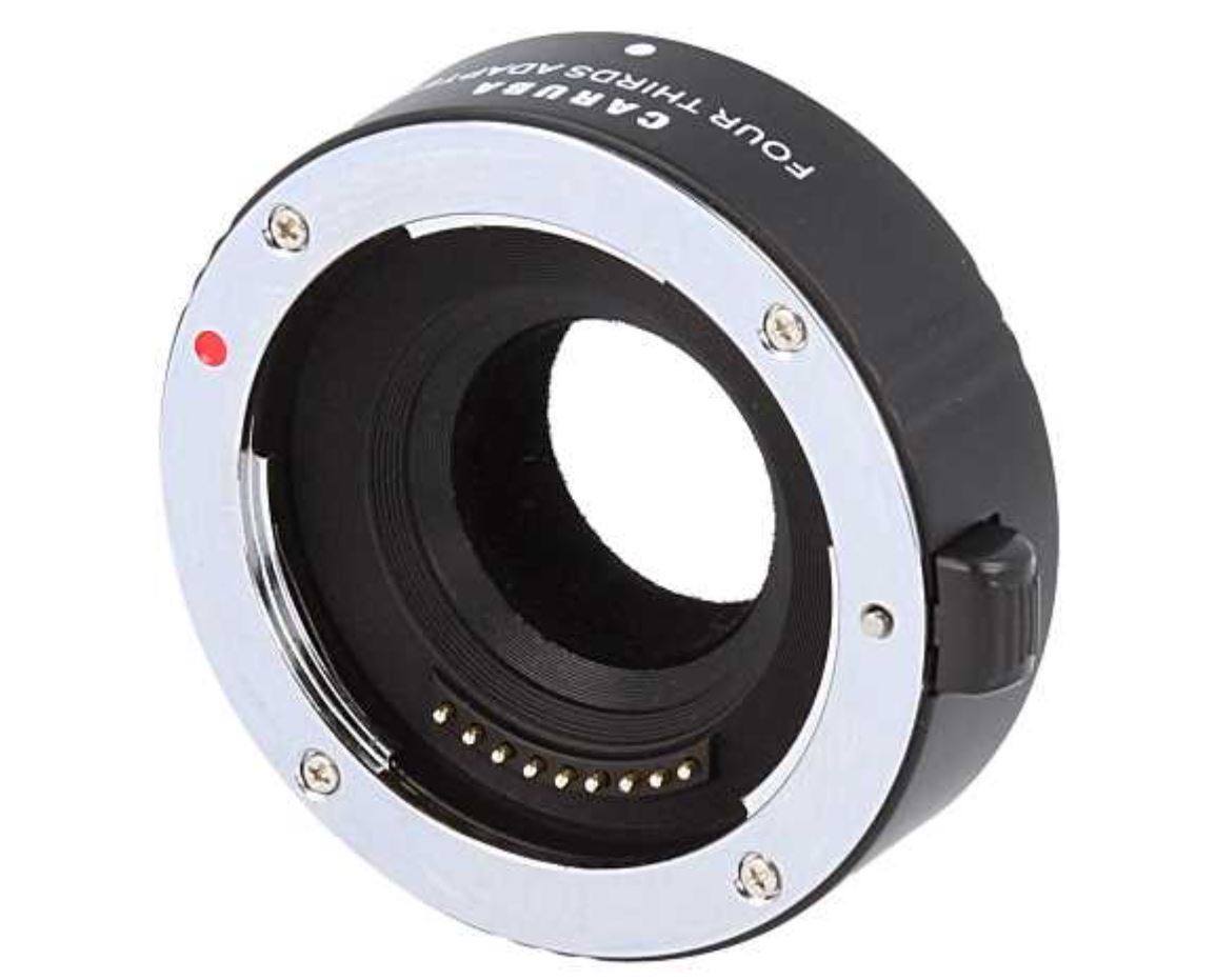 Caruba Lens Mount Adapter (Micro 4/3 naar 4/3) Chroom - Olympus
