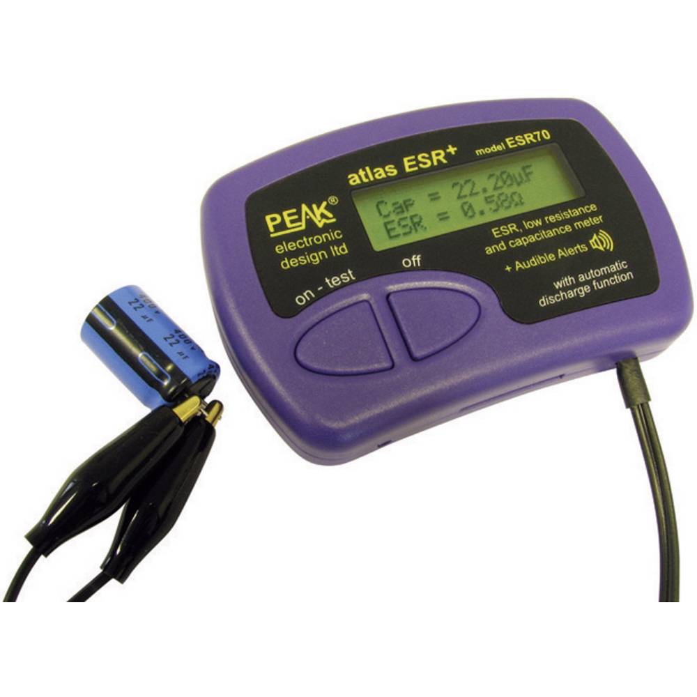 Velleman Capaciteit- en ESR-meter ESR70 Capaciteit- en ESR-meter
