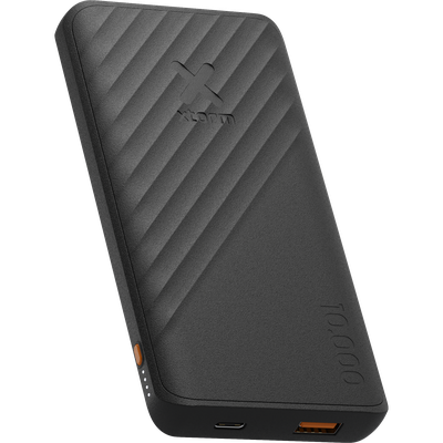 Xtorm Go2 Powerbank - 10.000 mAh - 1x USB-A, 1x USB-C - Krachtige powerbank - Snelle oplader Samsung en iPhone - Duurzame technologie - Charcoal Black