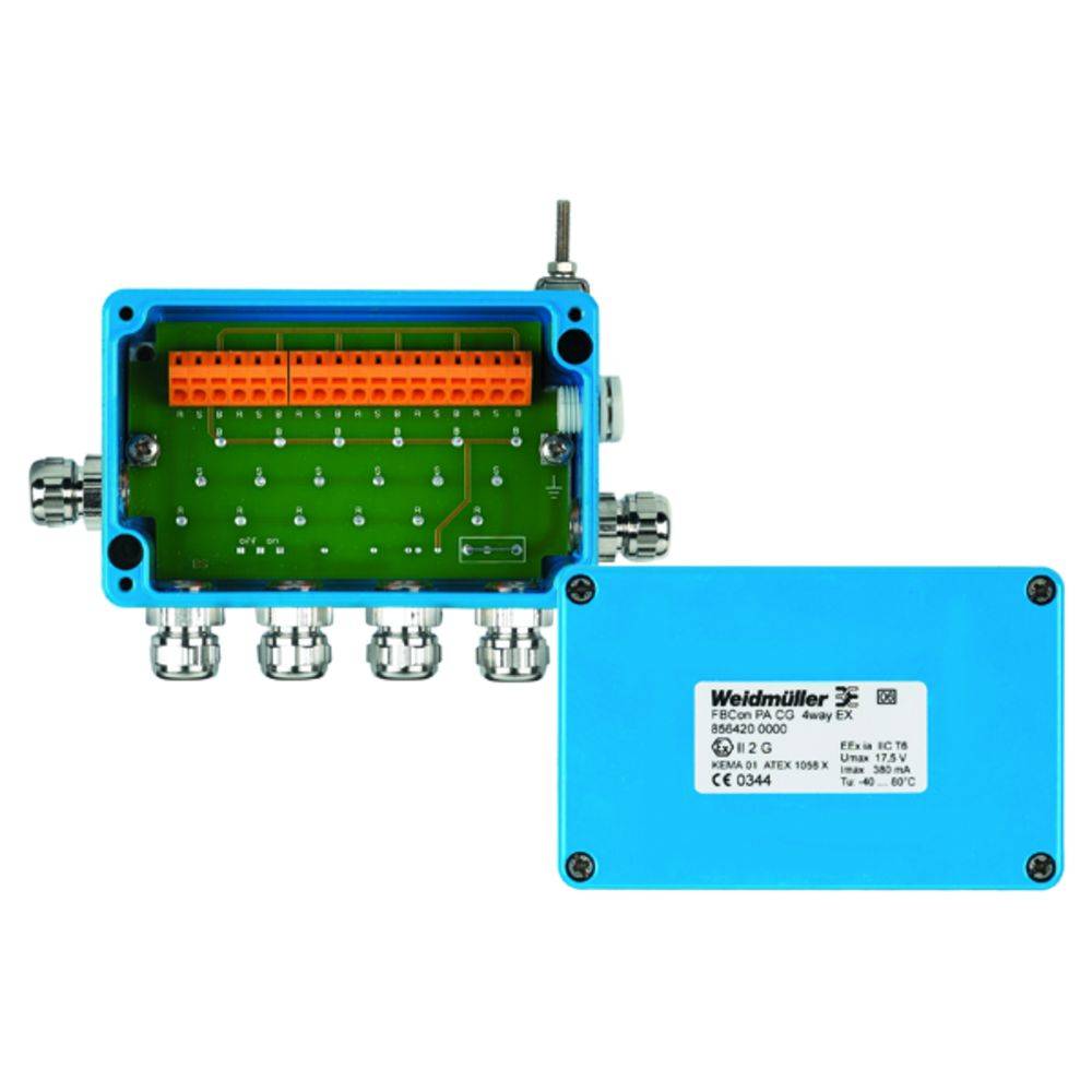 Weidmüller FBCON PA CG 4WAY EX 8564200000 Passieve sensor/actorbox Profibus-PA standaardverdeler Eex(ia) 1 stuk(s)