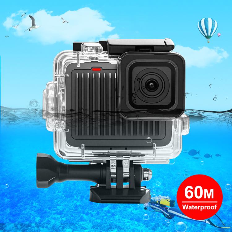Sunsky-Spare Parts Voor GoPro HERO 4K 2024 PULUZ 60m / 196ft Waterdichte Behuizing Beschermhoes met Gesp Basisbevestiging & Schroef (Transparant) transparant