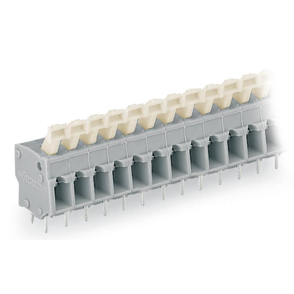 WAGO 257-452/000-009/999-950 Veerkrachtklemblok 2.50 mm² Aantal polen 2 Lichtgrijs 400 stuk(s)
