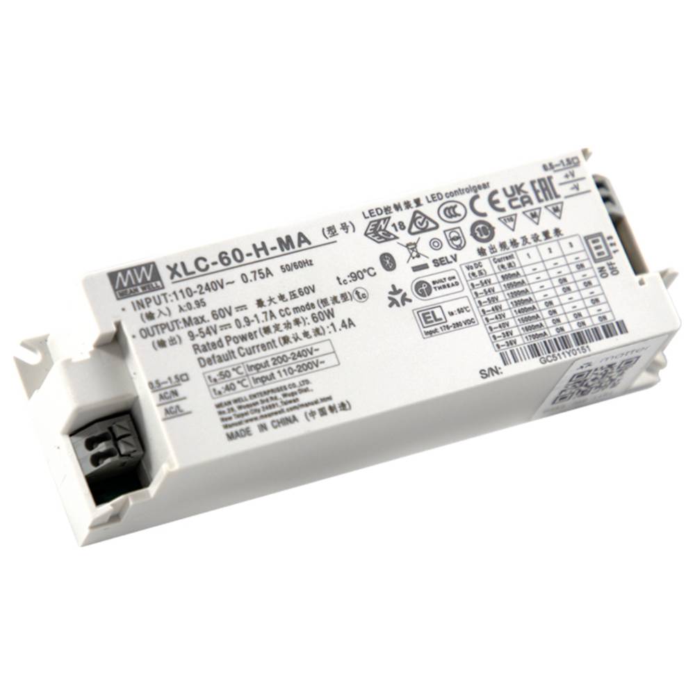 MW Mean Well LED-converter 60 W