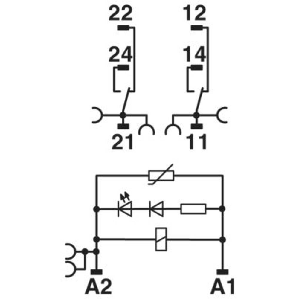 Phoenix Contact RIF-1-RPT-LV-120AC/2X21MS Relaismodule 10 stuk(s)