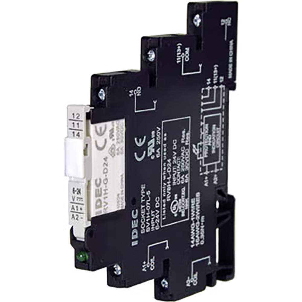Idec RV8H Series Industrieel relais Nominale spanning: 24 V/AC, 24 V/DC Schakelstroom (max.): 6 A 1 stuk(s)