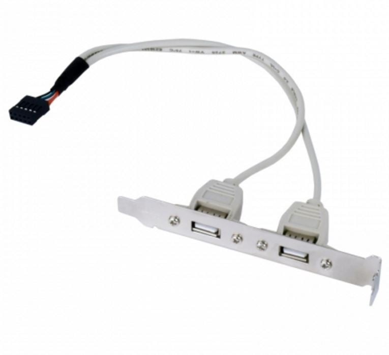 S-Impuls Pin Header bracket USB2.0 (v) - 2x USB-A (v) - 0,25 meter