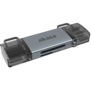 Akasa AK-CR-12 USB flashstationbehuizing Aluminium Zilver