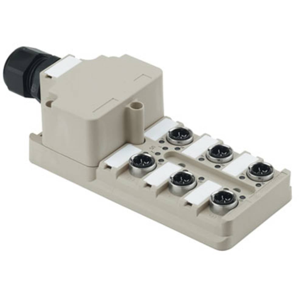 Weidmüller SAI-6-M 3P IDC 1760050000 Passieve sensor/actorbox M12-verdeler met metalen schroefdraad 1 stuk(s)