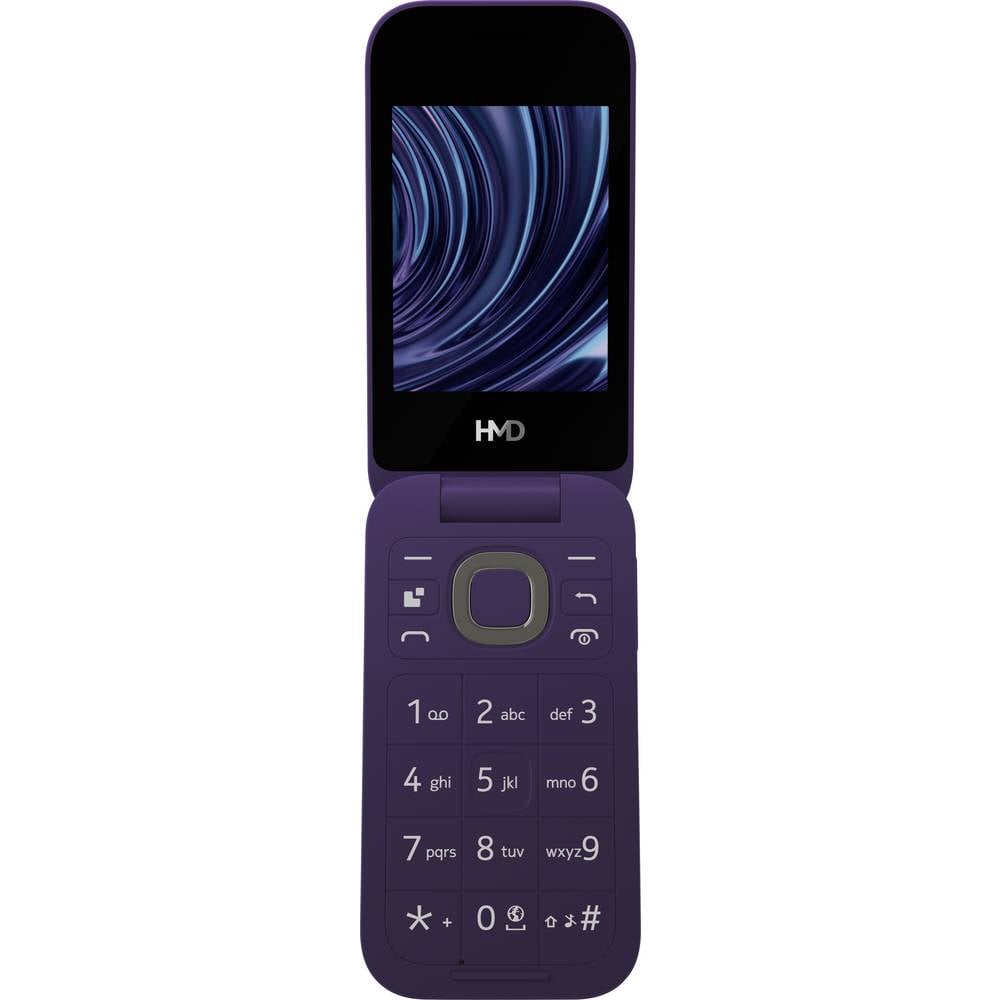 HMD Clamshell telefoon 7.1 cm (2.8 inch) Violet Dual-SIM