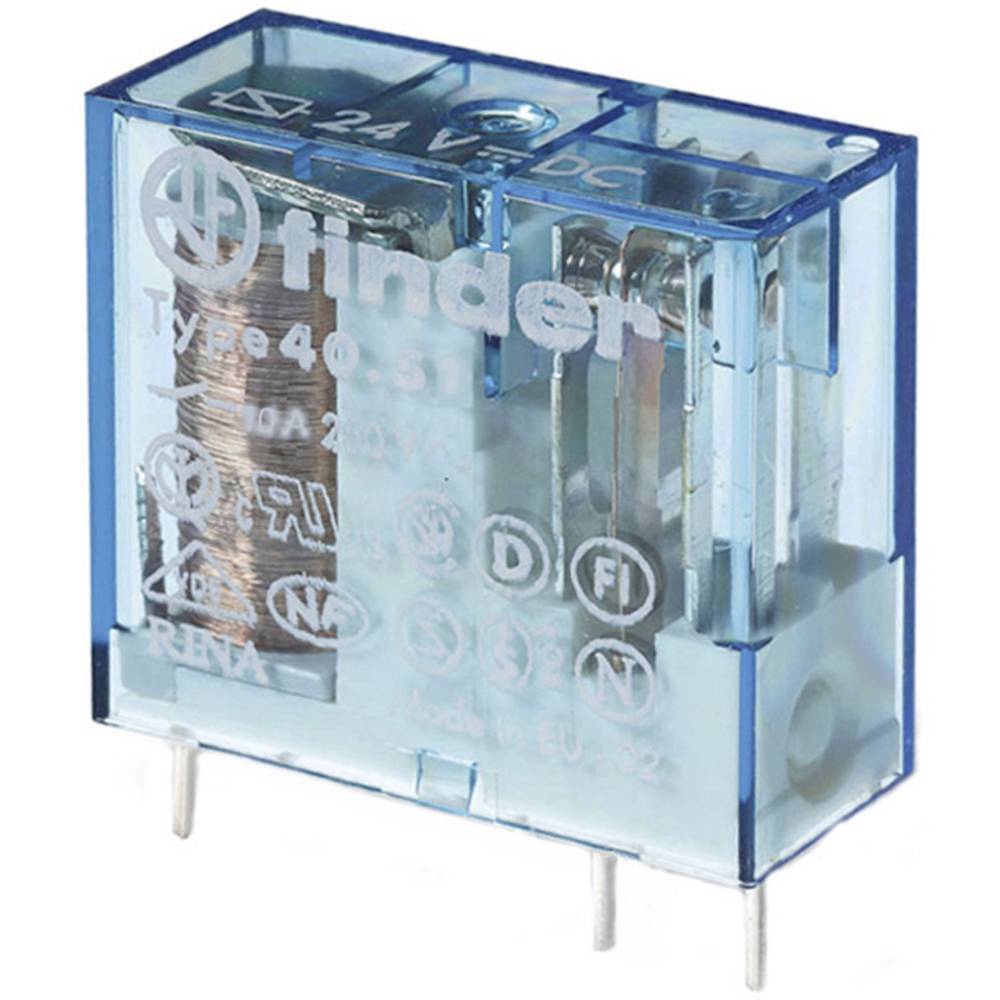 Finder 40.51.9.012.0000 Printrelais 12 V/DC 10 A 1x wisselcontact 1 stuk(s) Tray