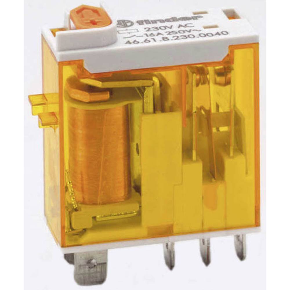 Finder 46.61.8.024.0040 Steekrelais 24 V/AC 16 A 1x wisselcontact 10 stuk(s) Tray