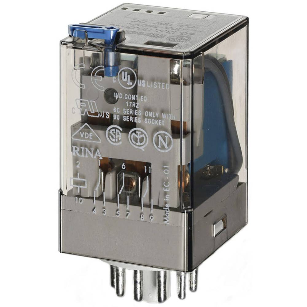 Finder 60.13.9.012.0040 Steekrelais 12 V/DC 10 A 3x wisselcontact 1 stuk(s) Tray