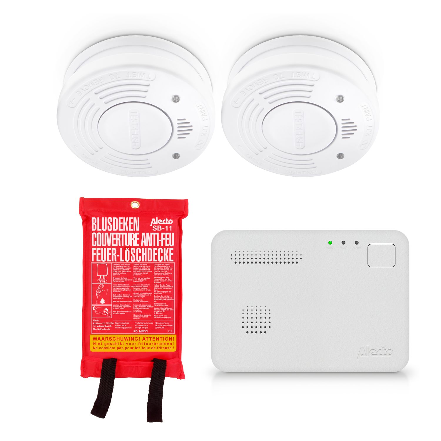 Alecto Brandpreventiekit Bpb16 Batterij 10 Jaar