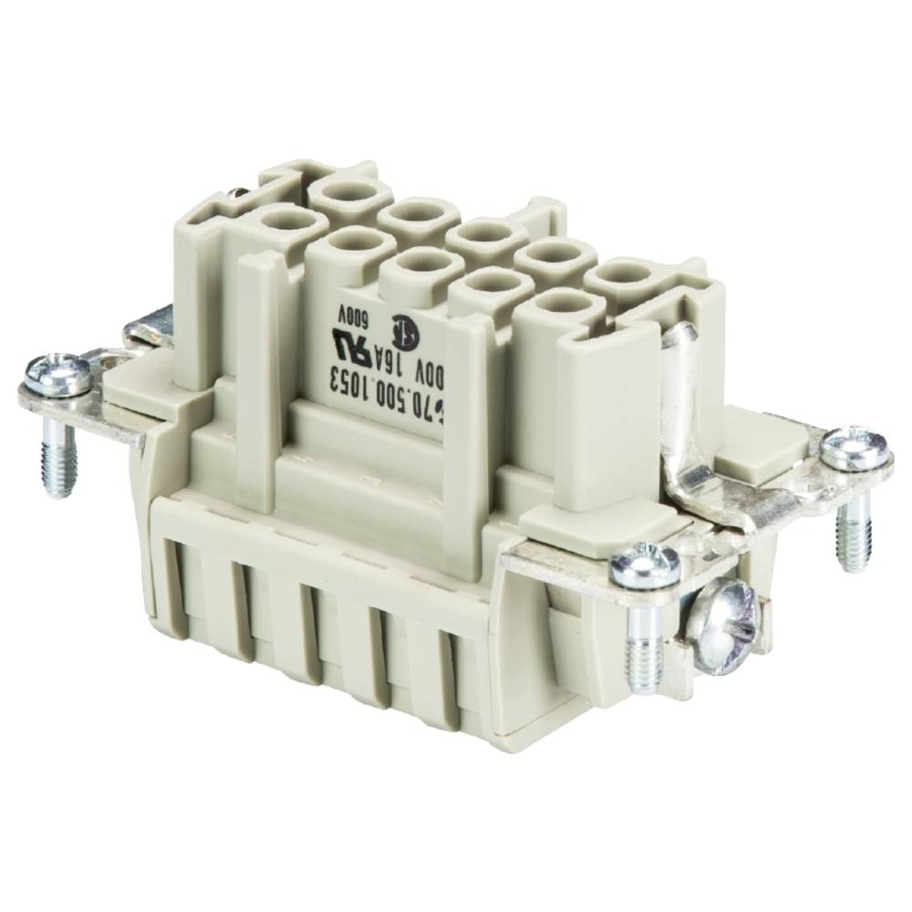 Wieland Electric 70.500.1053.0 Businzetstuk Totaal aantal polen 10 10 stuk(s)