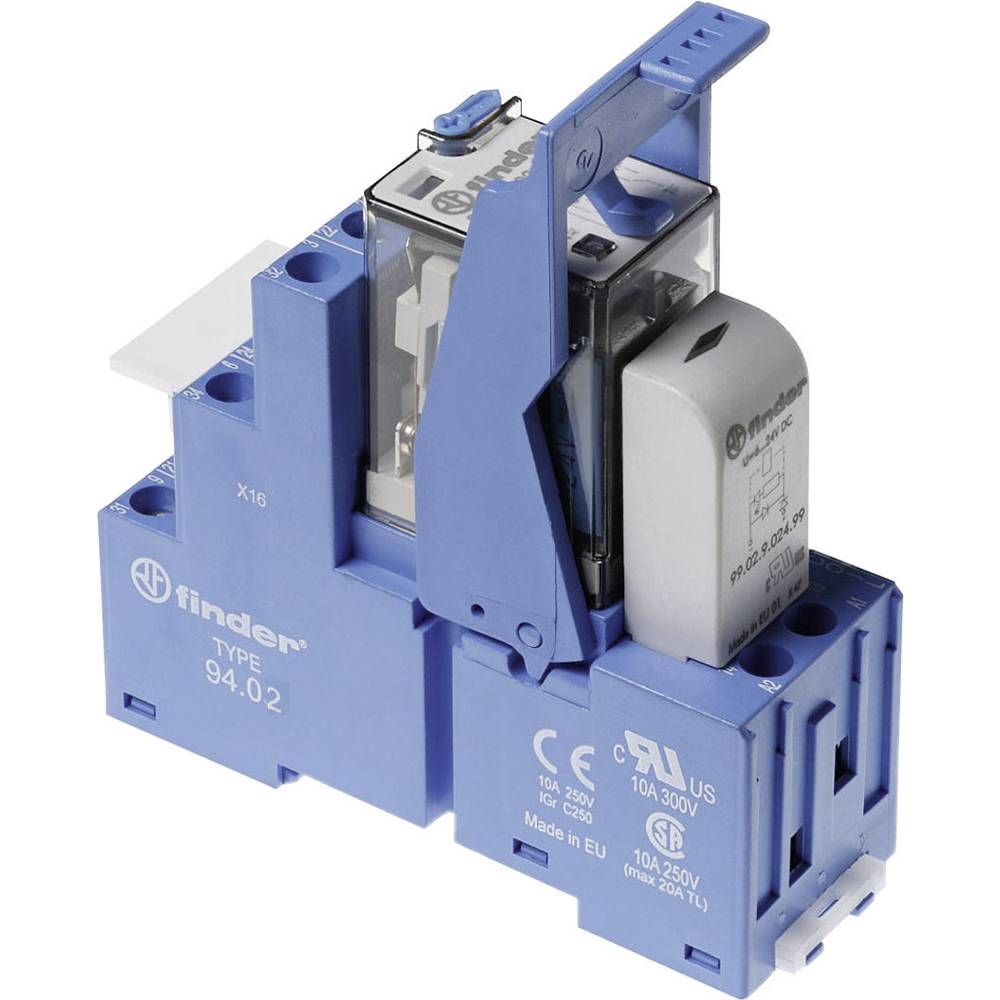 Finder 58.32.9.012.0050 Relaismodule Nominale spanning: 12 V/DC Schakelstroom (max.): 10 A 2x wisselcontact Tray 1 stuk(s)