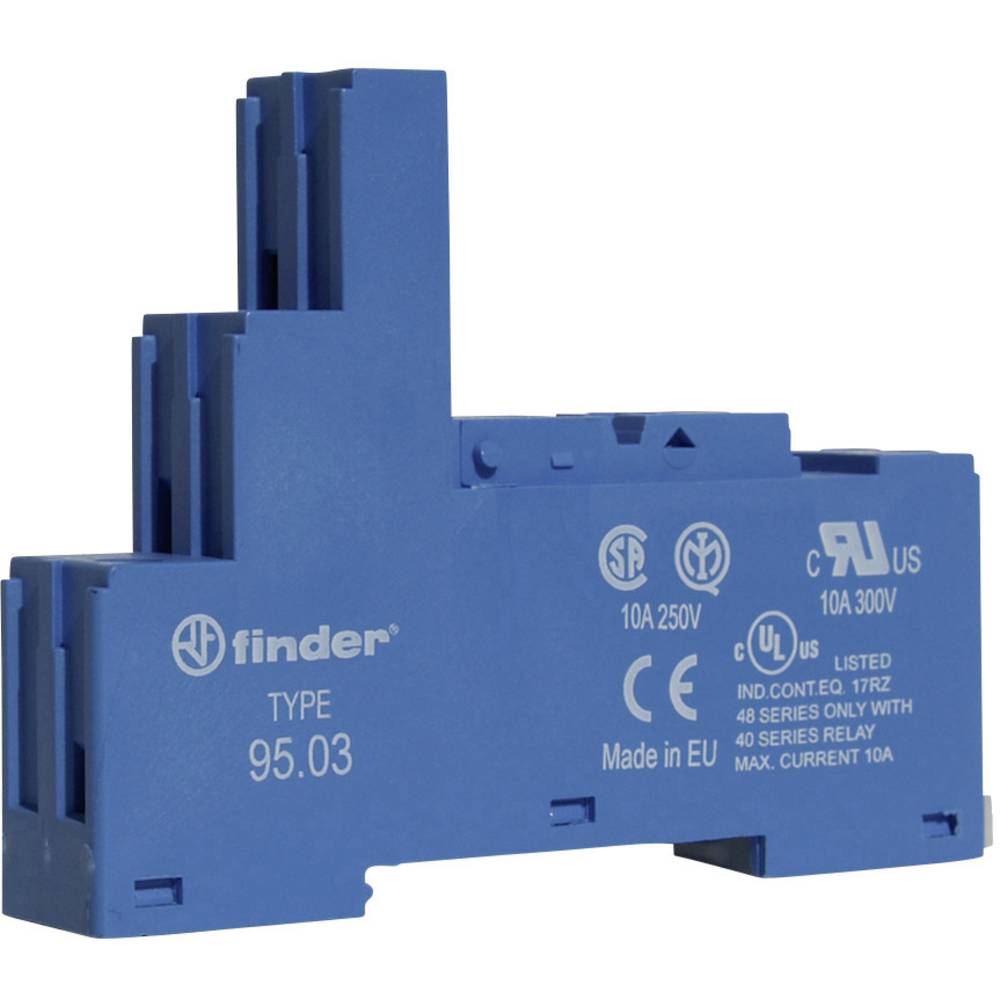 Finder 95.03 Relaissocket Geschikt voor serie:  serie 40 Tray 10 stuk(s)