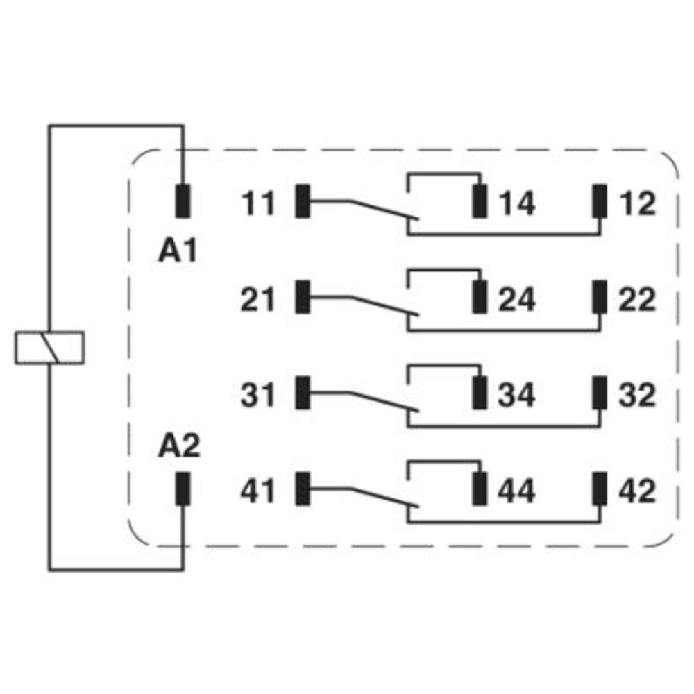 Phoenix Contact REL-IR4/LDP- 48DC/4X21 Industrieel relais 10 stuk(s)