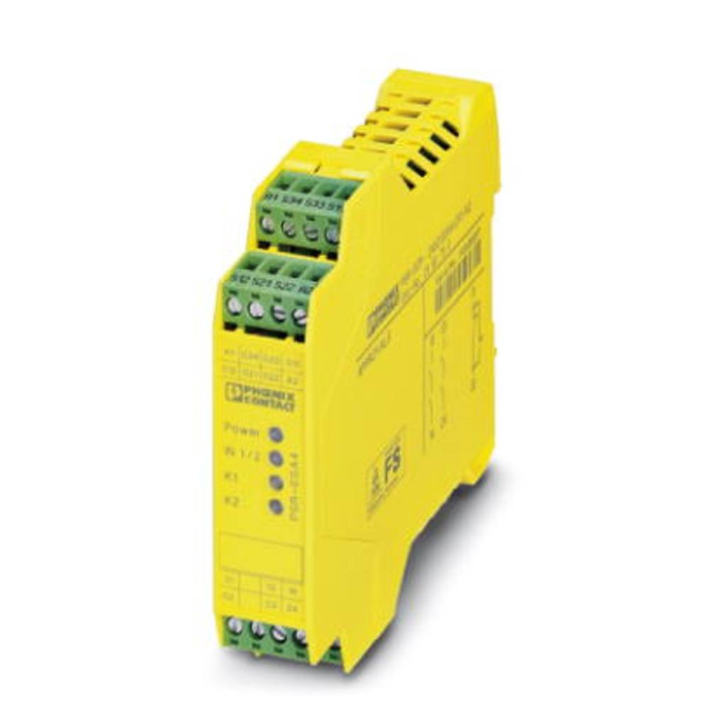 Phoenix Contact PSR-SCP- 24UC/ESA4/2X1/1X2 Veiligheidsrelais Voedingsspanning (num): 24 V/DC, 24 V/AC 2x NO (b x h x d) 22.5 x 99 x 114.5 mm Met meldstroompad