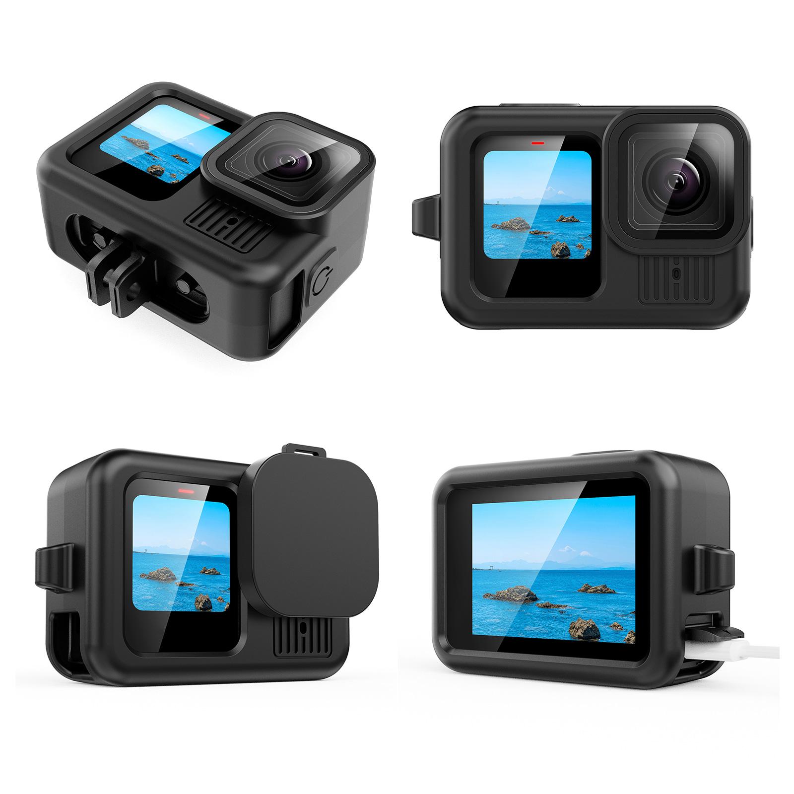 Daybreak Siliconen beschermhoes met lensdop voor GoPro Hero 13 camerahoes beschermhoes met koord voor buiten D