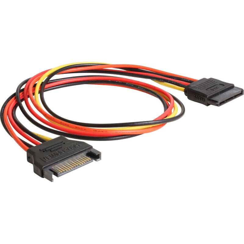 DeLOCK 15-Pin-SATA verlengkabel Verlengkabel