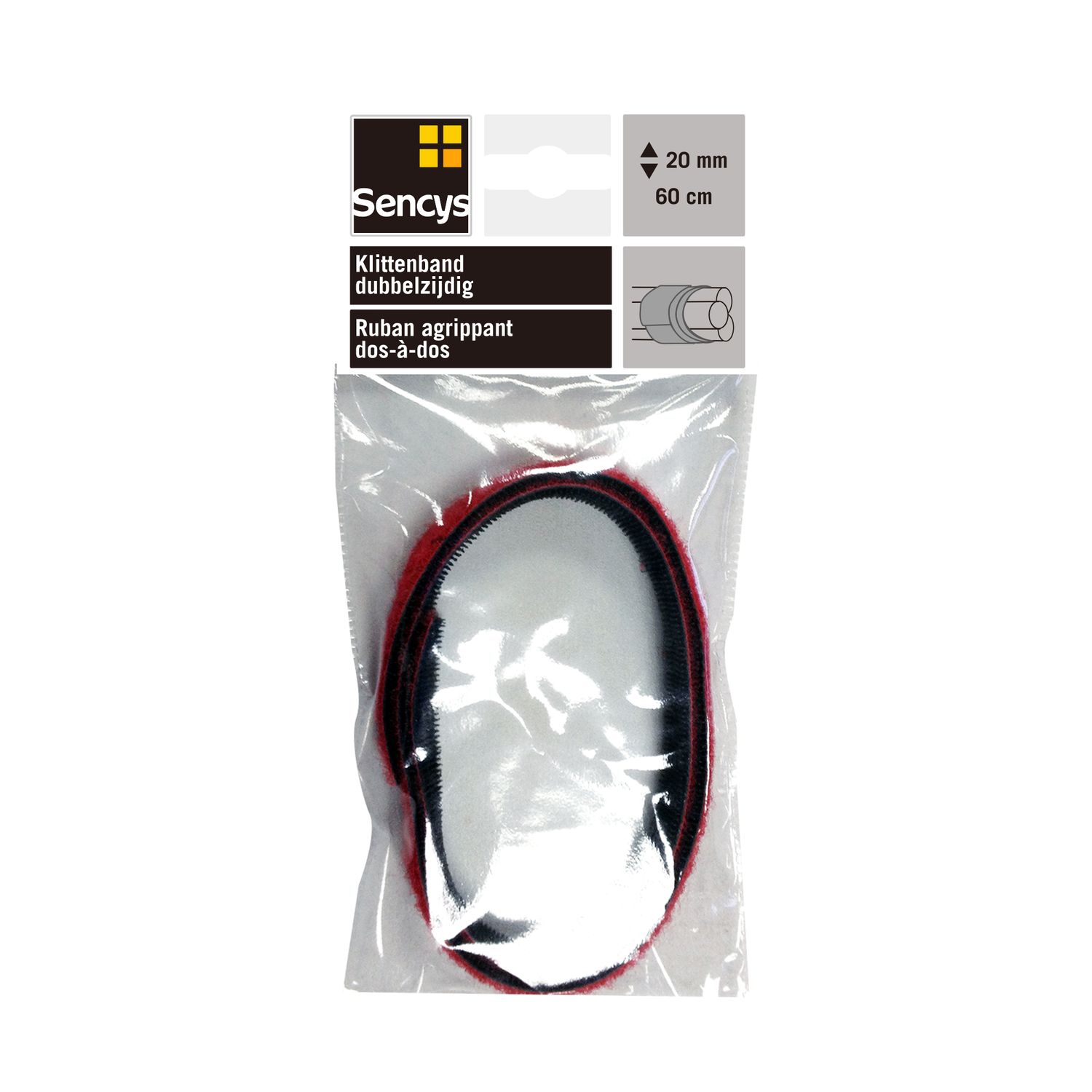 Sencys Zelfklevende Tape Zwart 2x6cm