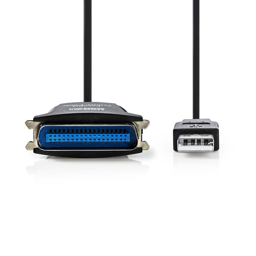 Nedis CCGP60880BK20 Printerkabel Usb Usb-a Male - Centronics 36-pins Male 2,0 M Zwart