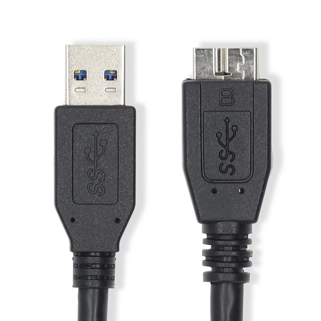 Nedis CCGL61500BK10 Usb-kabel Usb 3.2 Gen 1 Usb-a Male Usb Micro-b Male 5 Gbps Vernikkeld 1.00 M Rond Pvc Blauw Label