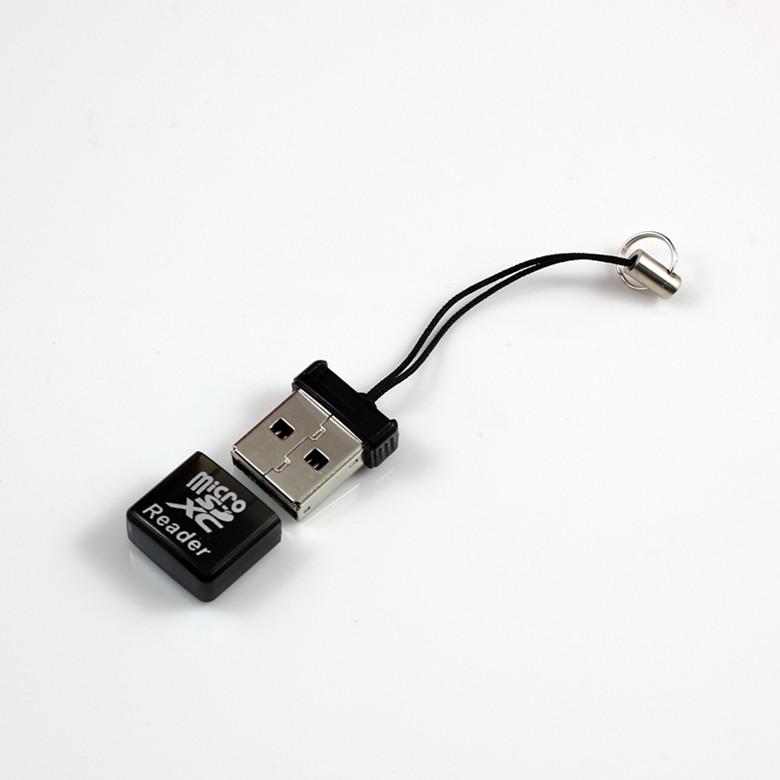 Sombrero Super Mini USB 2.0 Micro SD-kaart Flash TF-geheugenkaartlezeradapter voor computer, laptop, auto