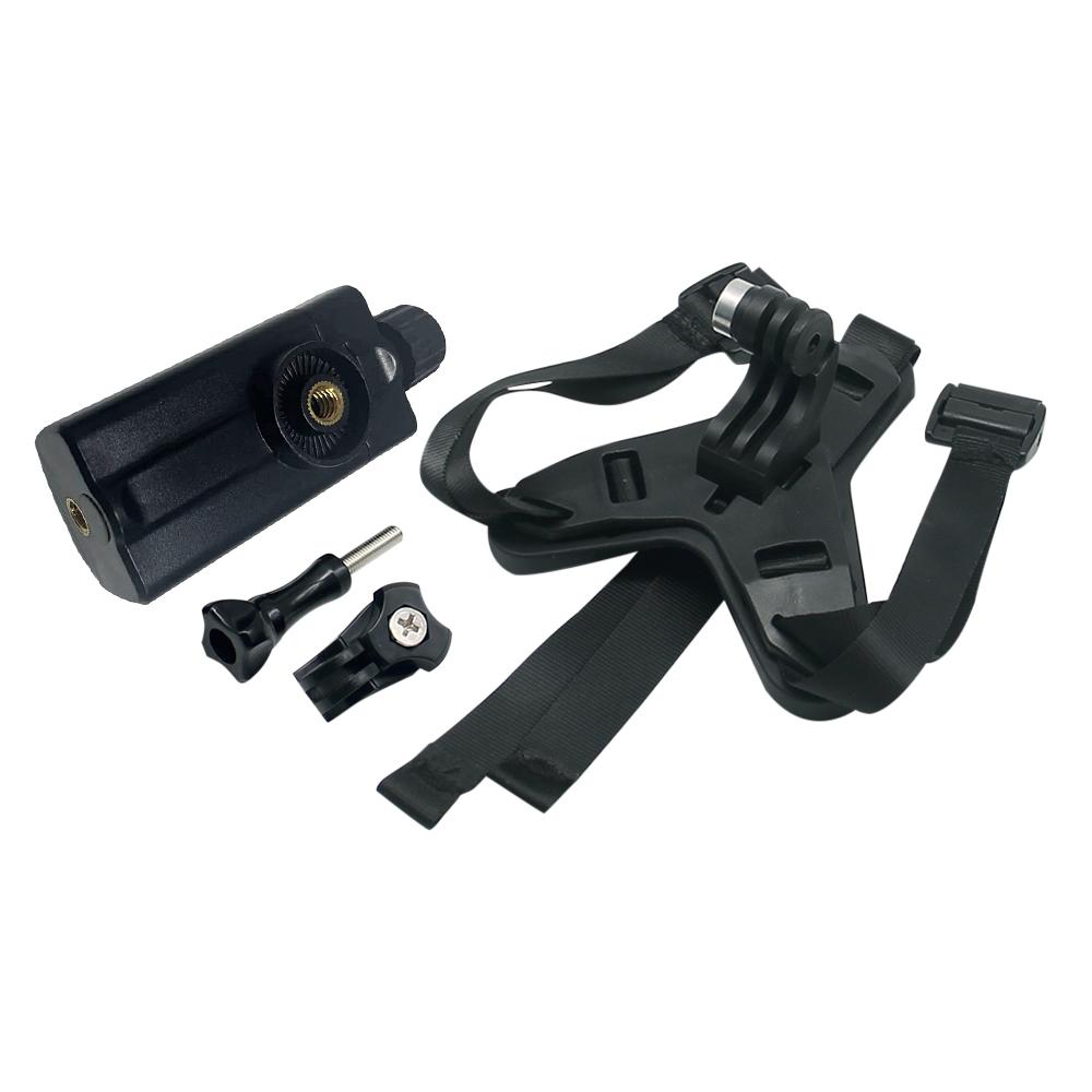 JOHO - CarGear Motorhelm kinband houder met telefoonclip compatibel voor GoPro Hero 5/6/7 Action Sport Camera Full Face houder