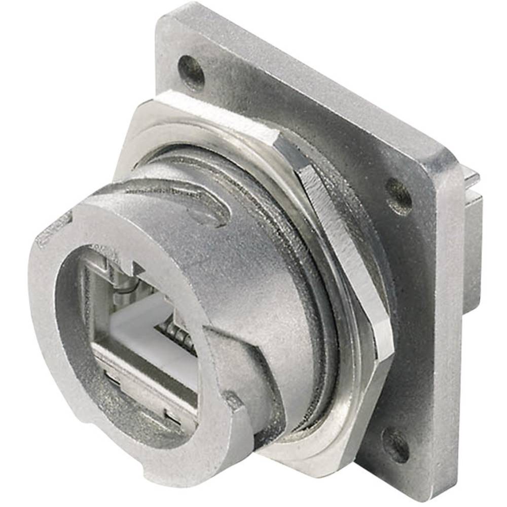 Telegärtner 100007415 STX V1 RJ45-flensset metaal variant 1 100007415 Koppeling, inbouw Aantal polen: 8P8C Metaal 1 stuk(s)