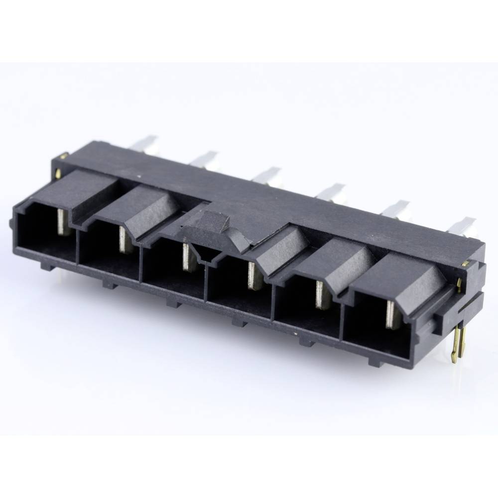 Molex 428206213 Male header, inbouw (standaard) Totaal aantal polen: 6 Rastermaat: 10.00 mm Inhoud: 1 stuk(s) Tube