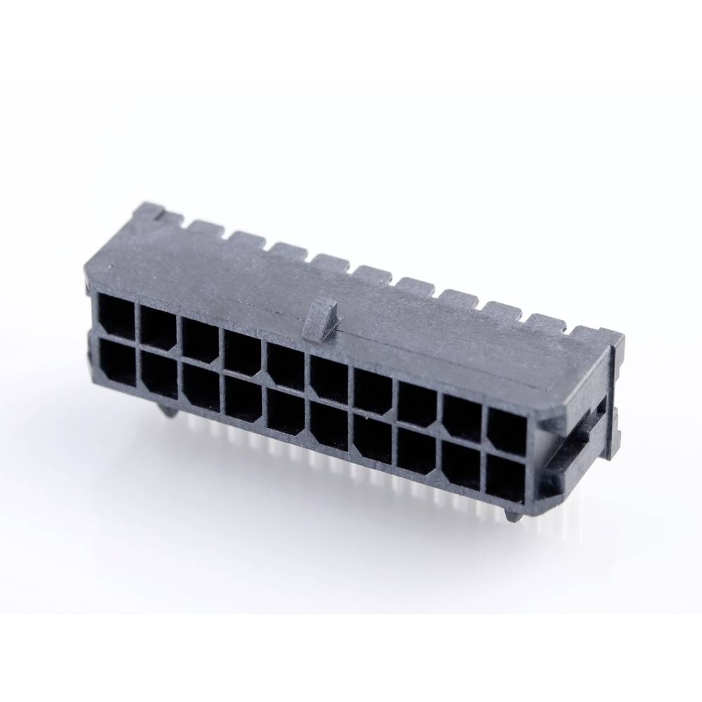 Molex 430452002 Male header, inbouw (standaard) Totaal aantal polen: 20 Rastermaat: 3.00 mm Inhoud: 1 stuk(s) Tray