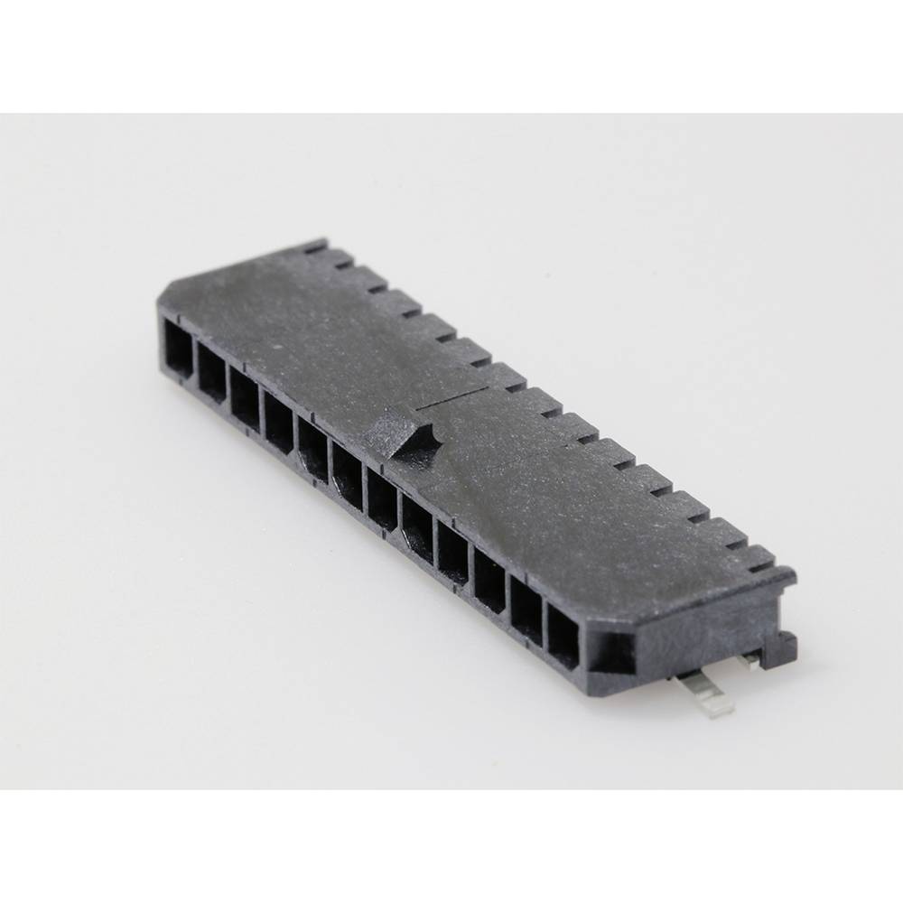 Molex 436501213 Male header, inbouw (standaard) Totaal aantal polen: 12 Rastermaat: 3.00 mm Inhoud: 1 stuk(s) Tape on Full reel