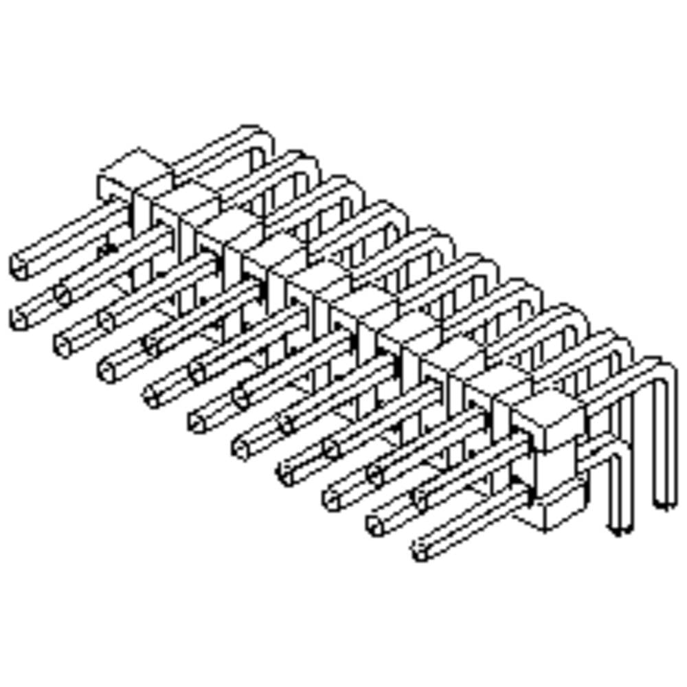 Molex 717640004 Male header, inbouw (standaard) Inhoud: 1 stuk(s) Bulk