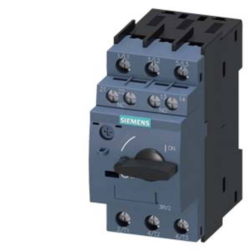 Siemens 3RV2011-0GA15 Vermogensschakelaar 1 stuk(s) Instelbereik (stroomsterkte): 0.45 - 0.63 A Schakelspanning (max.): 690 V/AC (b x h x d) 45 x 97 x 97 mm