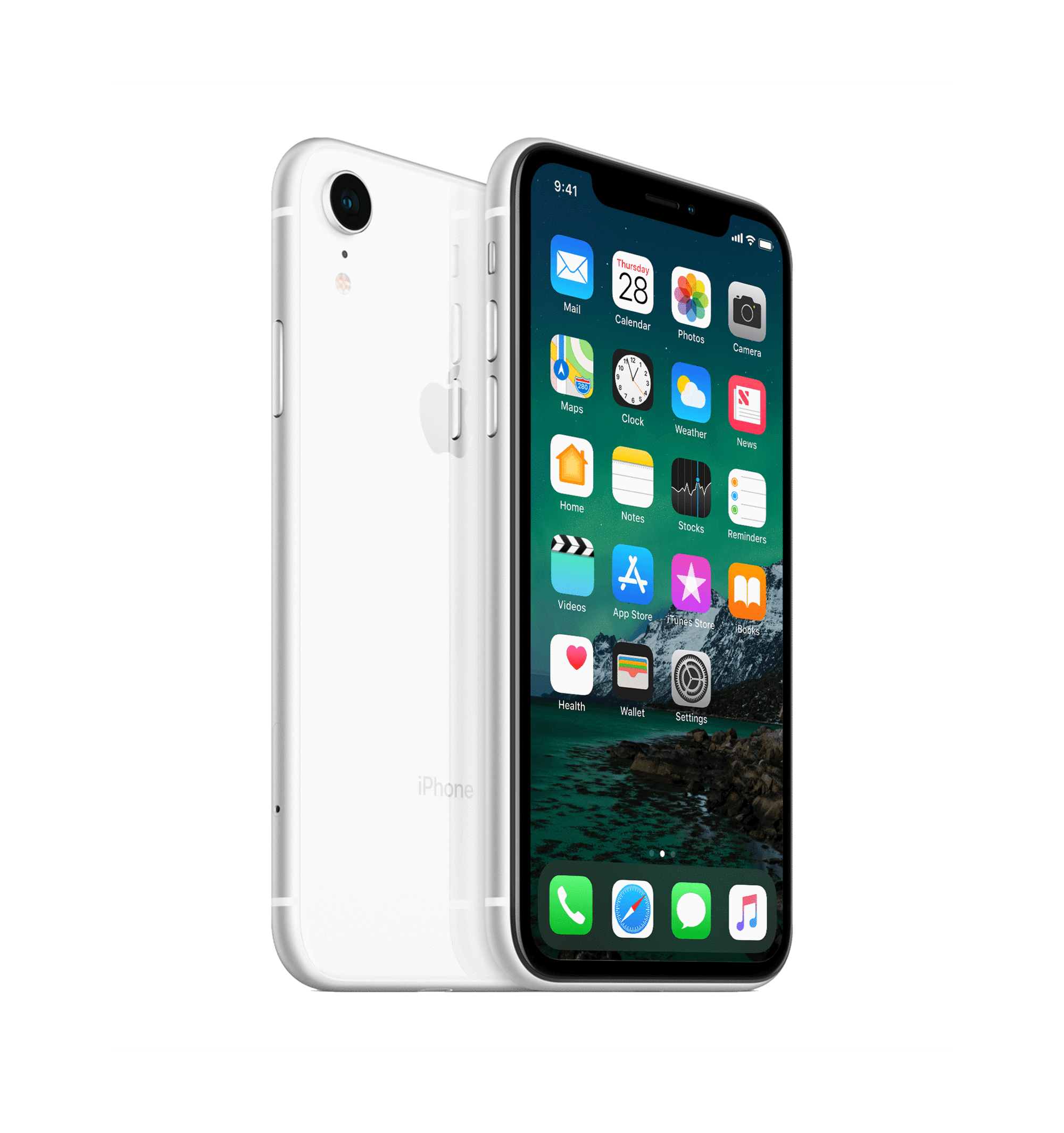 Refurbished iPhone XR 256 GB Wit Gebruikt