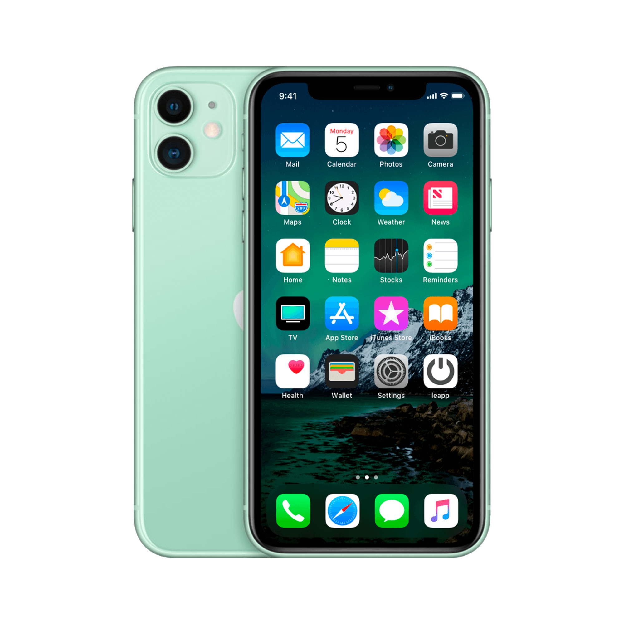 Refurbished iPhone 11 256 GB Groen Gebruikt