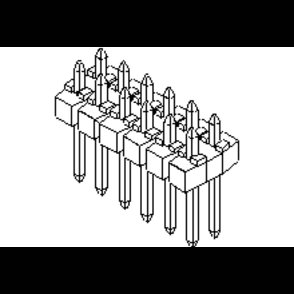 Molex 901310775 Male header, inbouw (standaard) Inhoud: 1 stuk(s) Tray