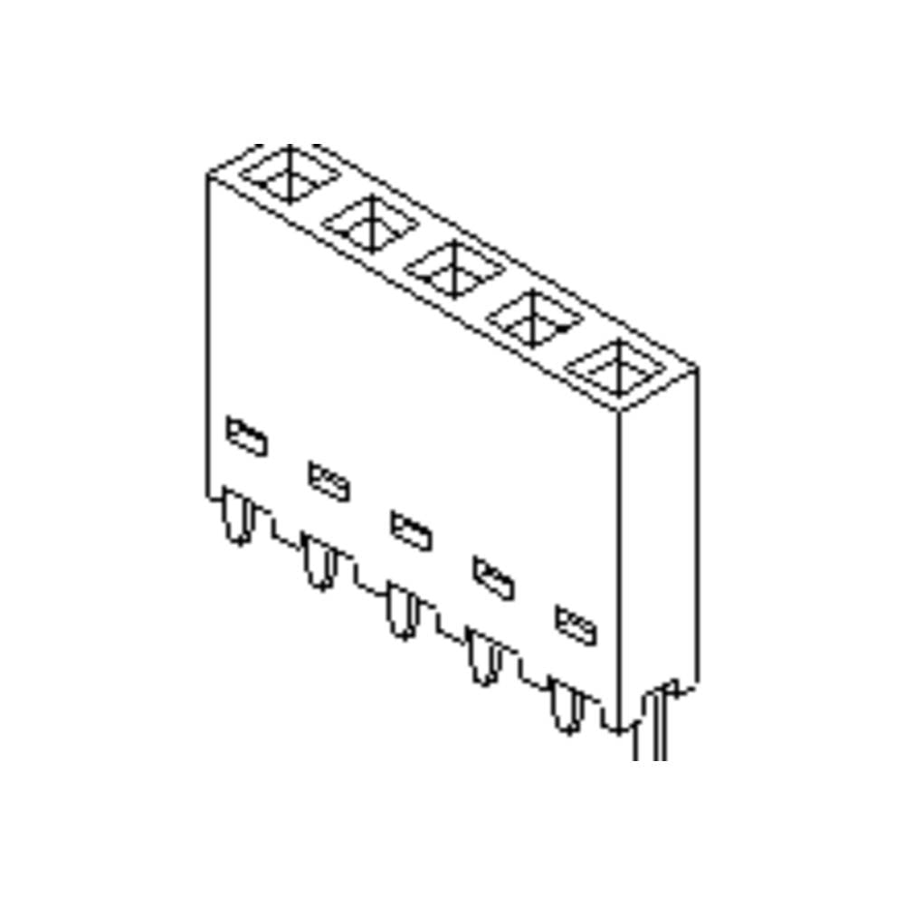 Molex 901471212 Female header, inbouw (standaard) Inhoud: 1 stuk(s) Tube