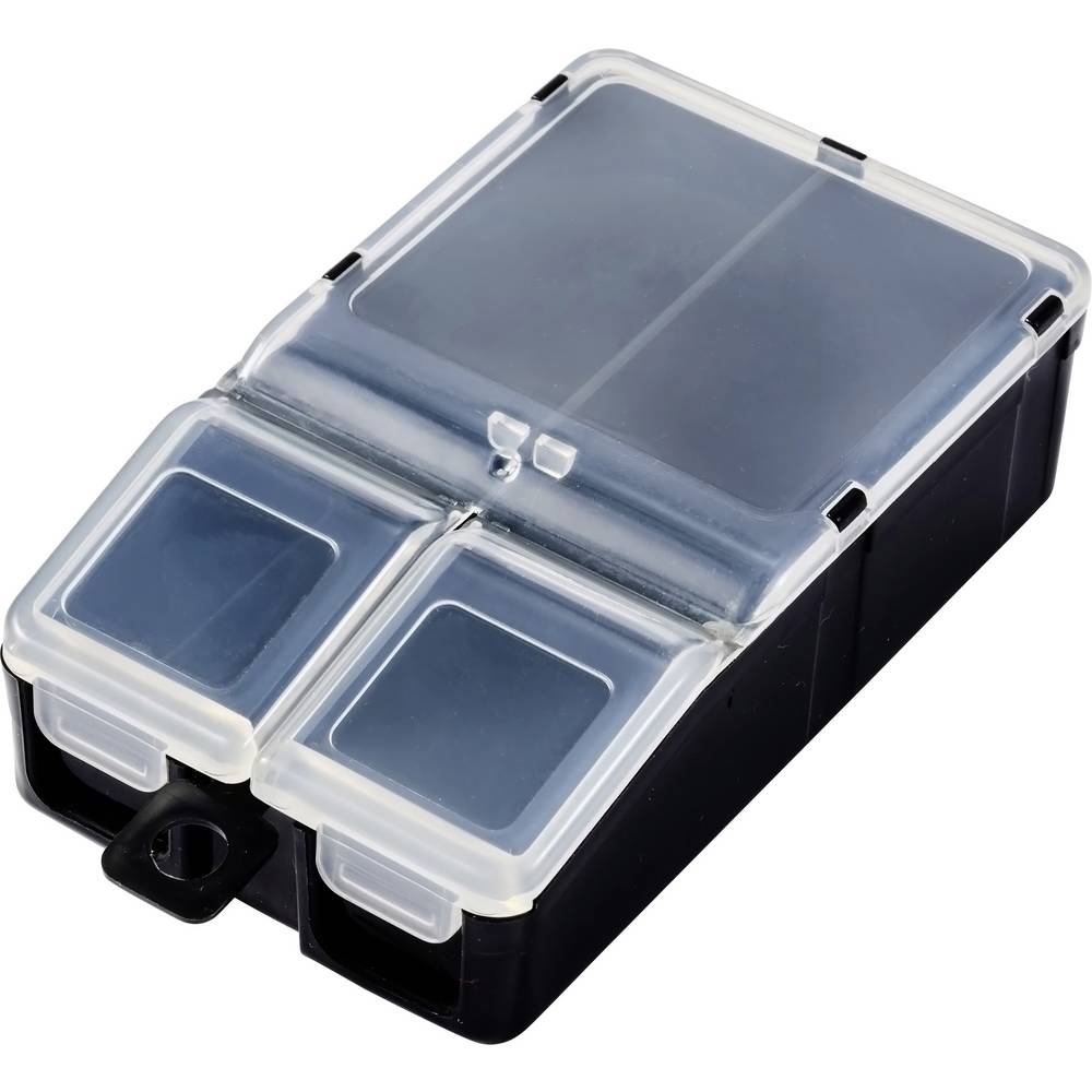 TRU COMPONENTS TC-ERB-9057 Assortimentsdoos (l x b x h) 113 x 60 x 30 mm Aantal vakken: 2 Variabele onderverdeling Inhoud 1 stuk(s)