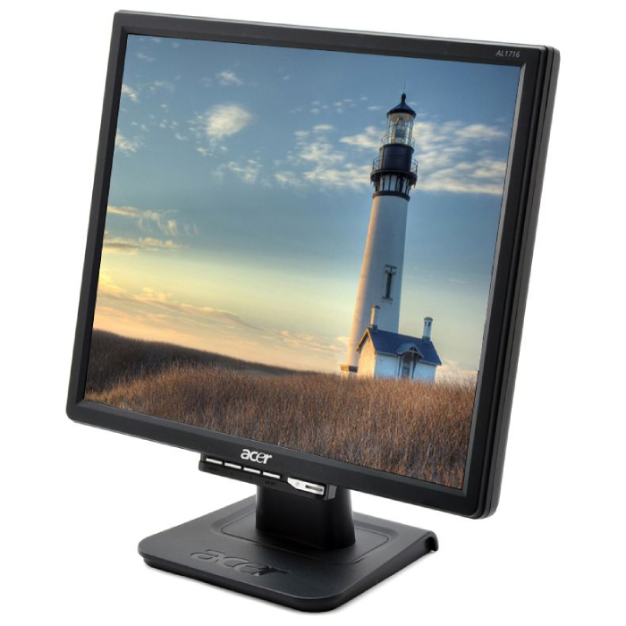 Acer AL1716f - 17 inch - 1280x1024 - VGA - Zwart