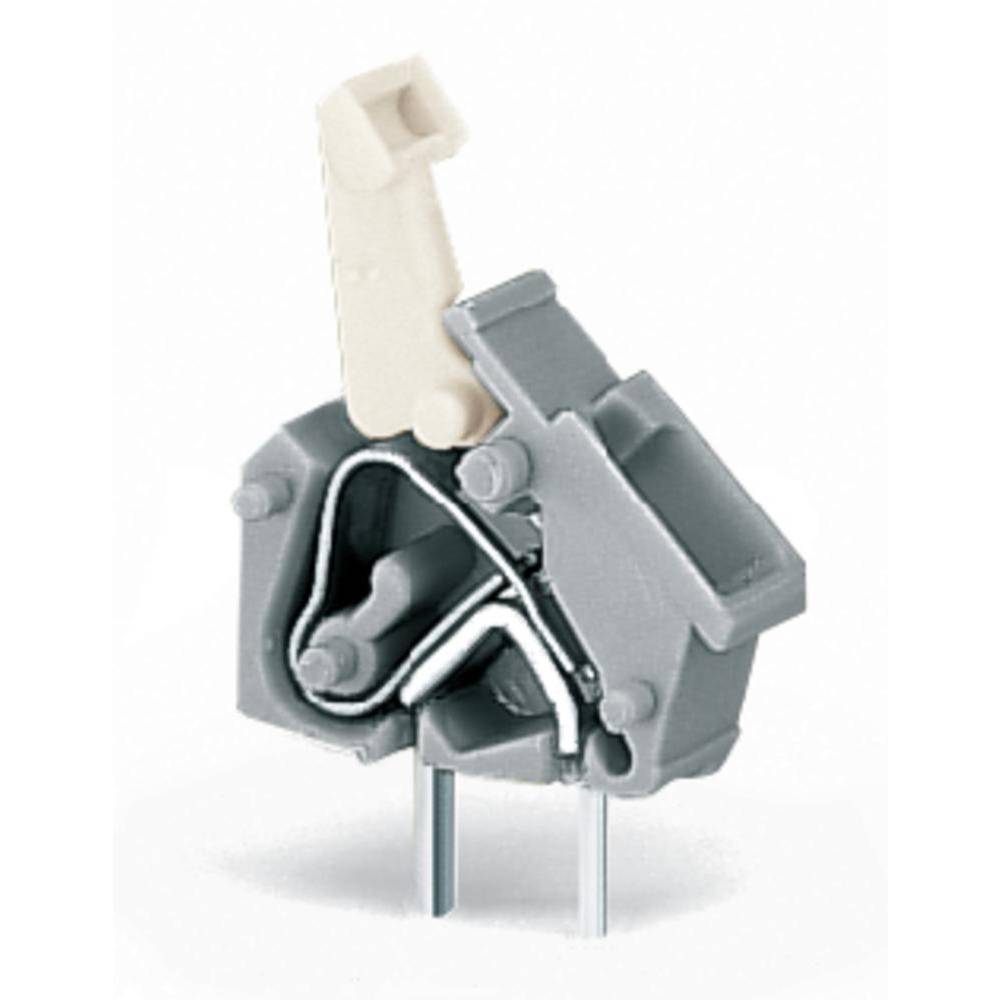 WAGO 256-743/332-000/999-950 Veerkrachtklemblok 2.50 mm² Aantal polen 1 Lichtgrijs 600 stuk(s)